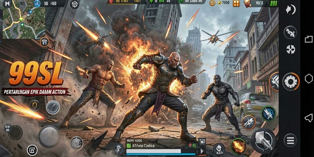 Tampilan aksi mendebarkan dalam game 99SL dengan grafis menawan.