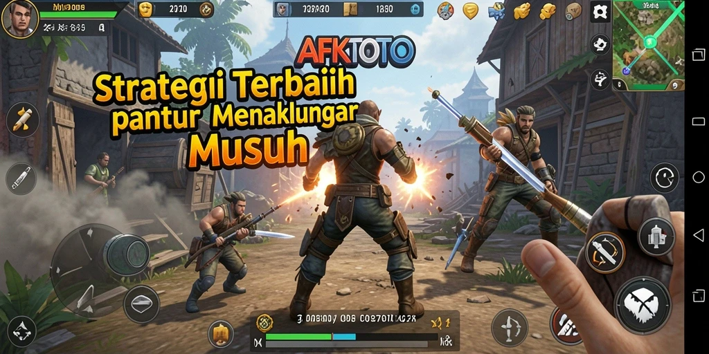 Tampilan gameplay AFKTOTO yang menunjukkan aksi strategi yang mendebarkan.