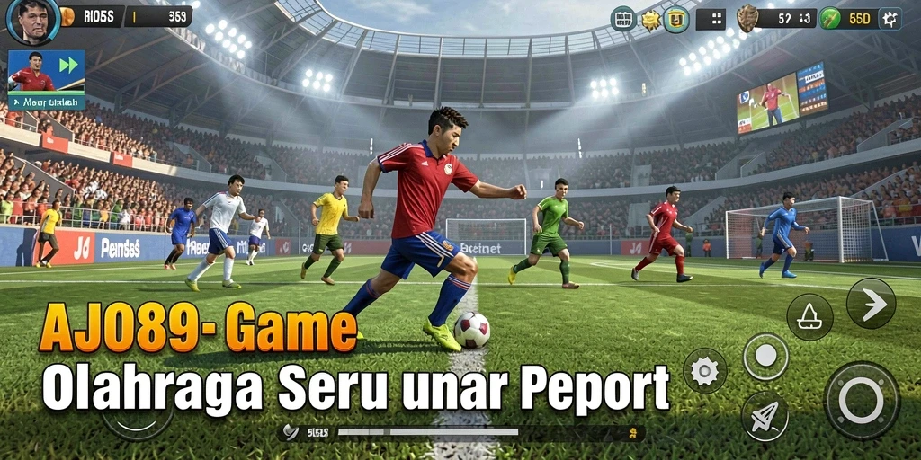 Tampilan gameplay menarik AJO89 saat bertanding di lapangan.