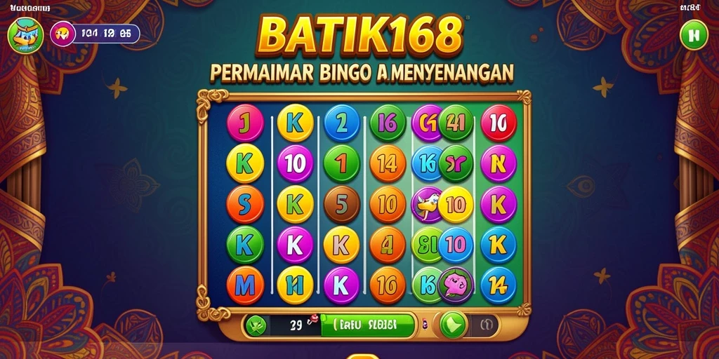 Tampilan gameplay seru Bingo di BATIK168 saat pertandingan.