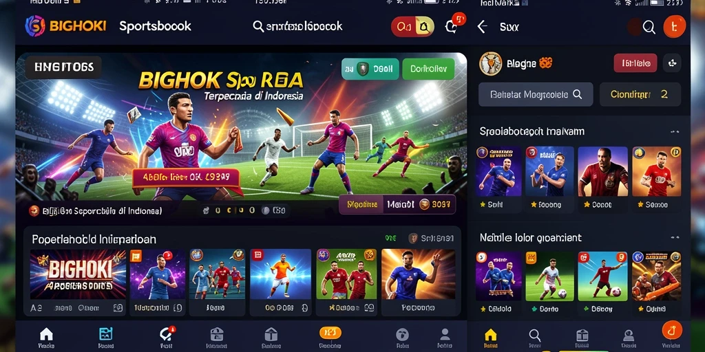 Tangkapan layar gameplay menarik dari aplikasi Sportsbook BIGHOKI.