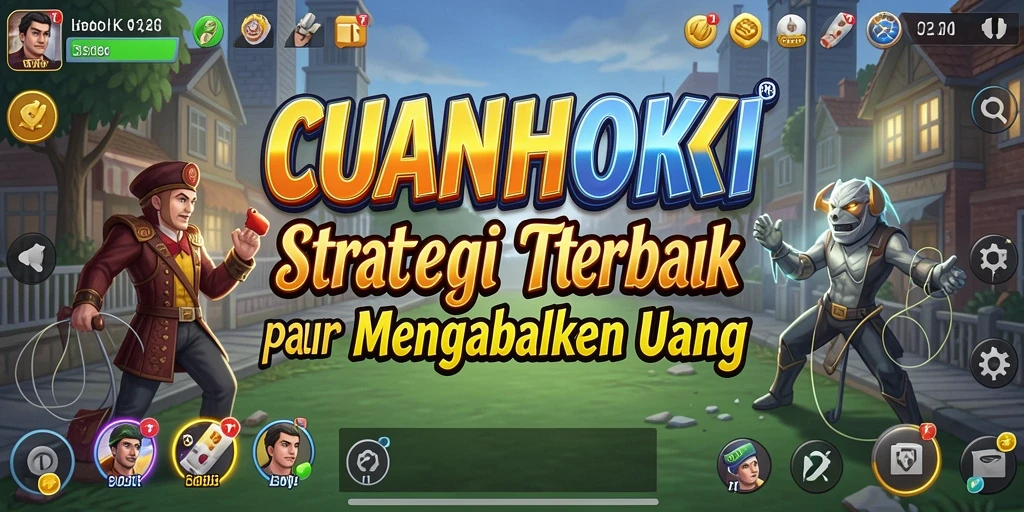 Tangkapan layar gameplay CUANHOKI yang menunjukkan pertempuran strategi.