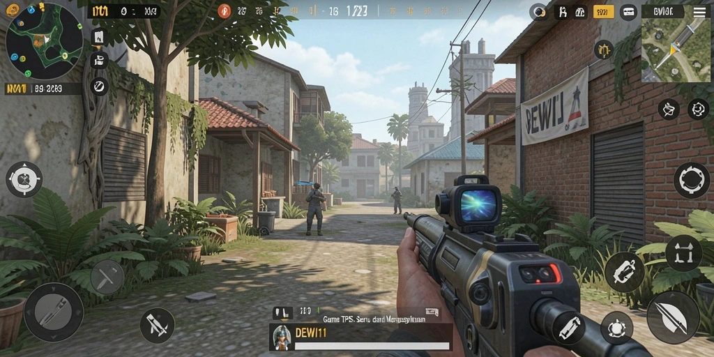 Tampilan gameplay <strong>DEWI11</strong> dengan aksi seru dan grafis yang memukau.