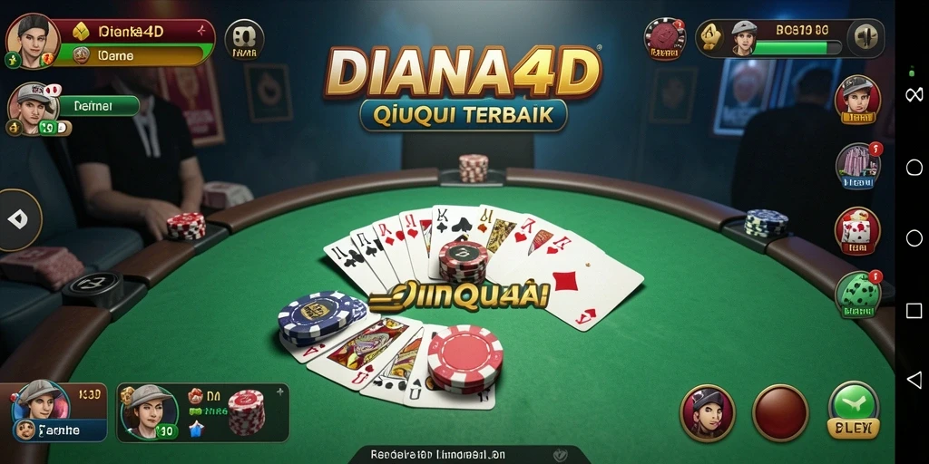 Tampilan gameplay QiuQiu yang seru dan kompetitif.