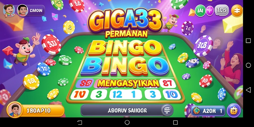 Tampilan gameplay GIGA33 yang seru dan penuh warna.