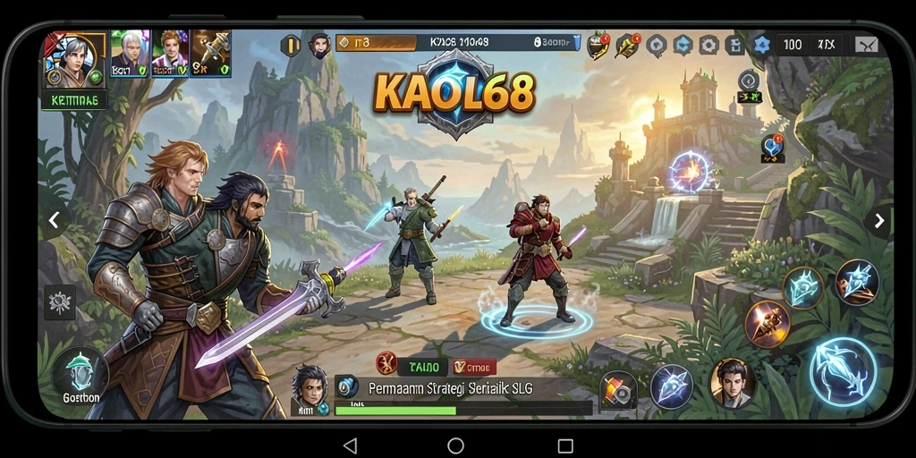 Tampilan gameplay yang menegangkan dalam KAOL68 dengan strategi SLG yang mendalam.