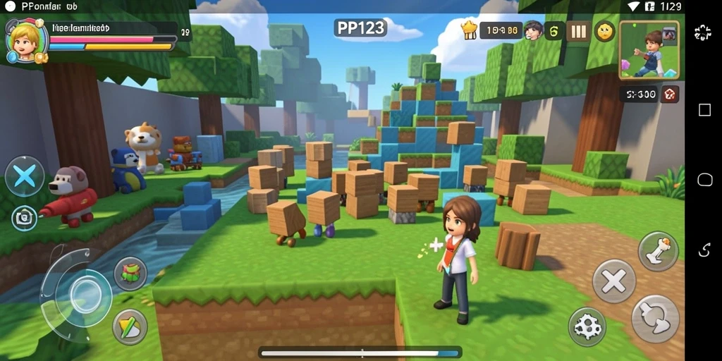 Screenshot dari gameplay PP123 yang menunjukkan tantangan menarik dalam Puzzle.
