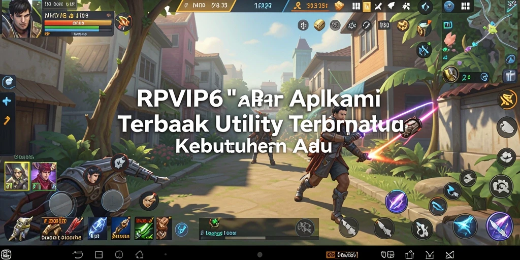 Tampilan aplikasi RPVIP6 dengan fitur-fitur Utility yang memudahkan.