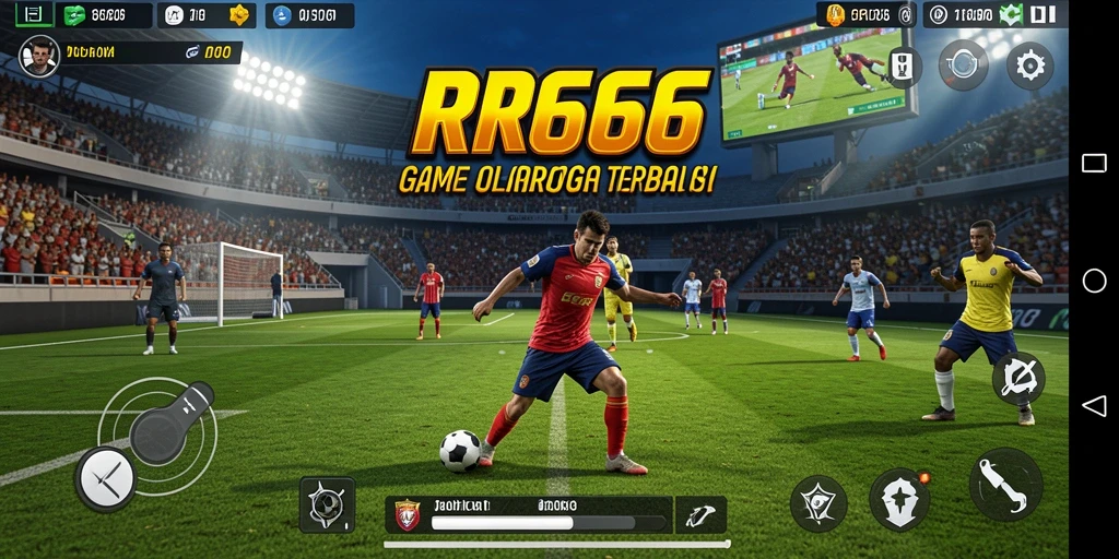 Screenshot gameplay RR666 yang menunjukkan aksi seru olahraga.