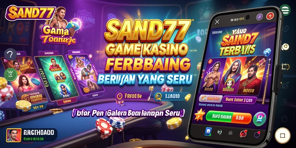 Tampilan gameplay SAND77 yang menarik dengan fitur Kasino yang seru.