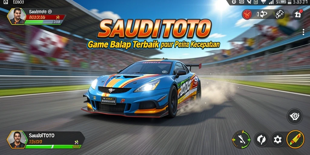 Tampilan gameplay SAUDITOTO yang menegangkan dan penuh adrenalin.