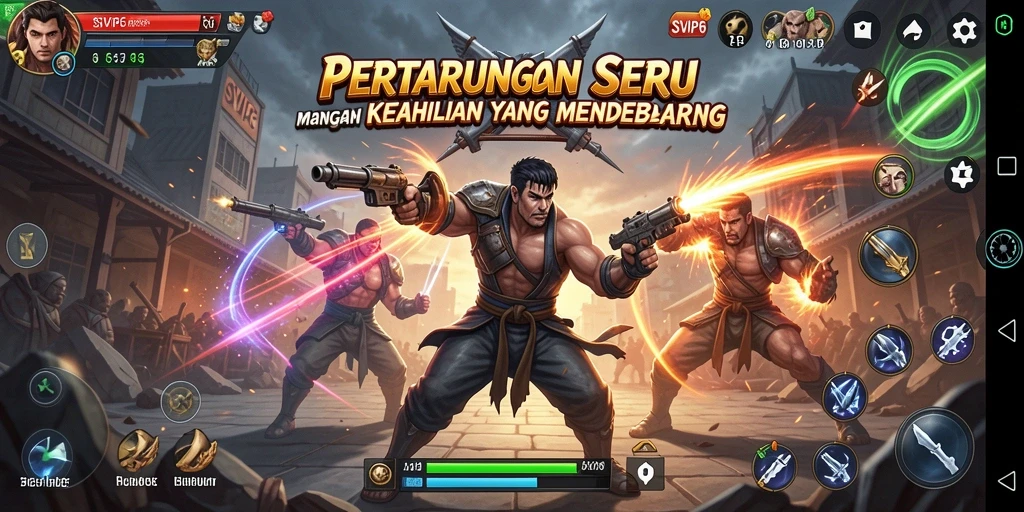 Tampilan pertarungan mendebarkan dalam SVIP6, penuh aksi dan strategi.