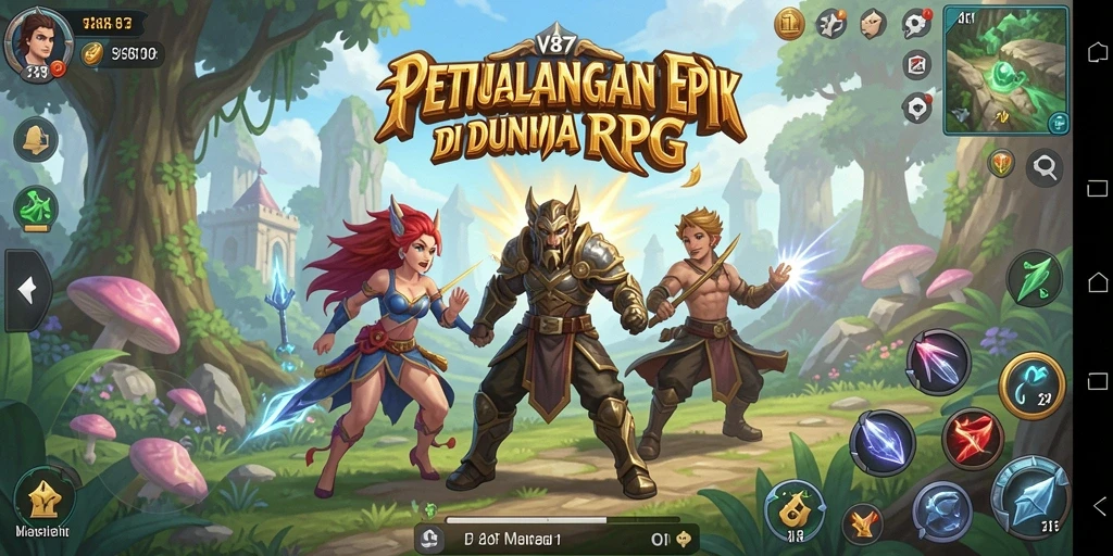 Tampilan gameplay menarik dari V87 dengan aksi pertarungan yang mendebarkan.